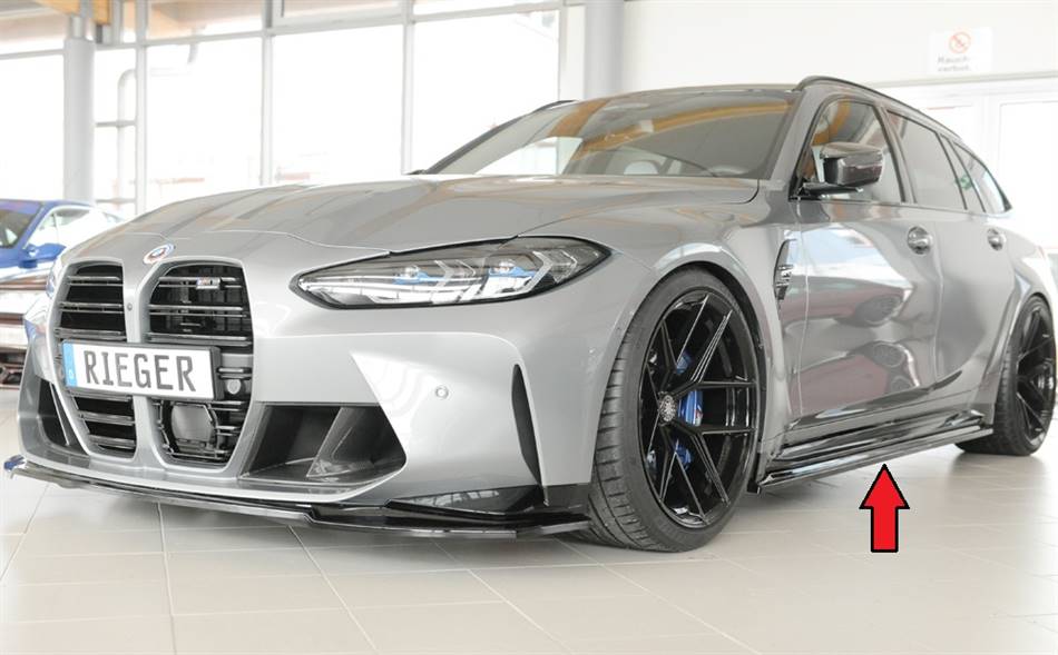 Lama sottoporta SX Rieger BMW M3 G80/81 berlina touring nero lucido