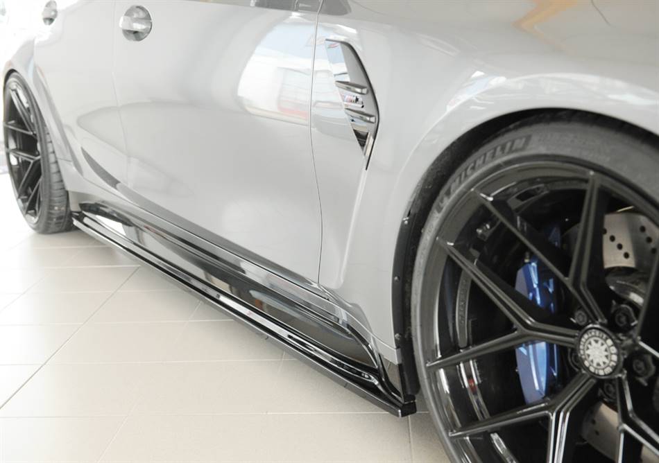 Lama sottoporta DX Rieger BMW M3 G80/81 berlina touring nero lucido