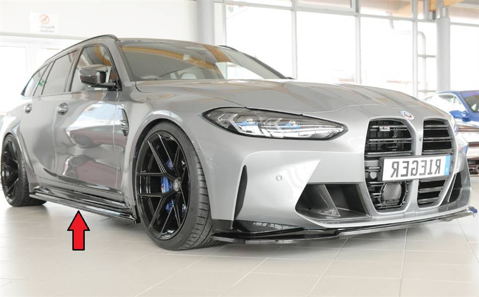 Lama sottoporta DX Rieger BMW M3 G80/81 berlina touring nero lucido