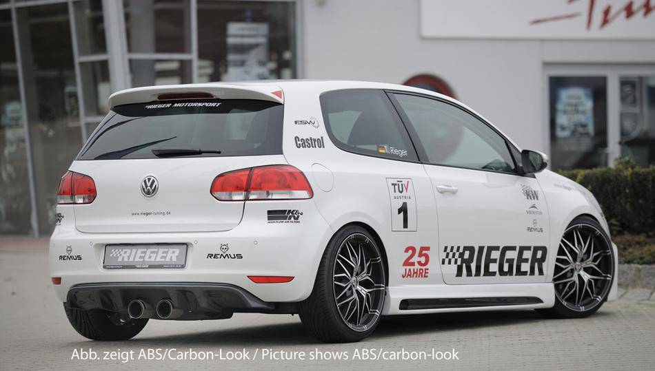 Diffusore post Golf 6 per marmitta centrale R-32 look non per GT/GTI