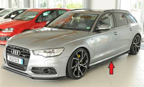 Lama sottoporta Rieger SX per sottop.orig. A6 fino '14 S-line/S6 ABS