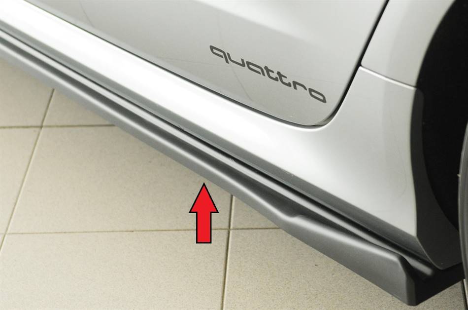 Lama sottoporta Rieger SX per sottop.orig. A6 fino '14 S-line/S6 ABS