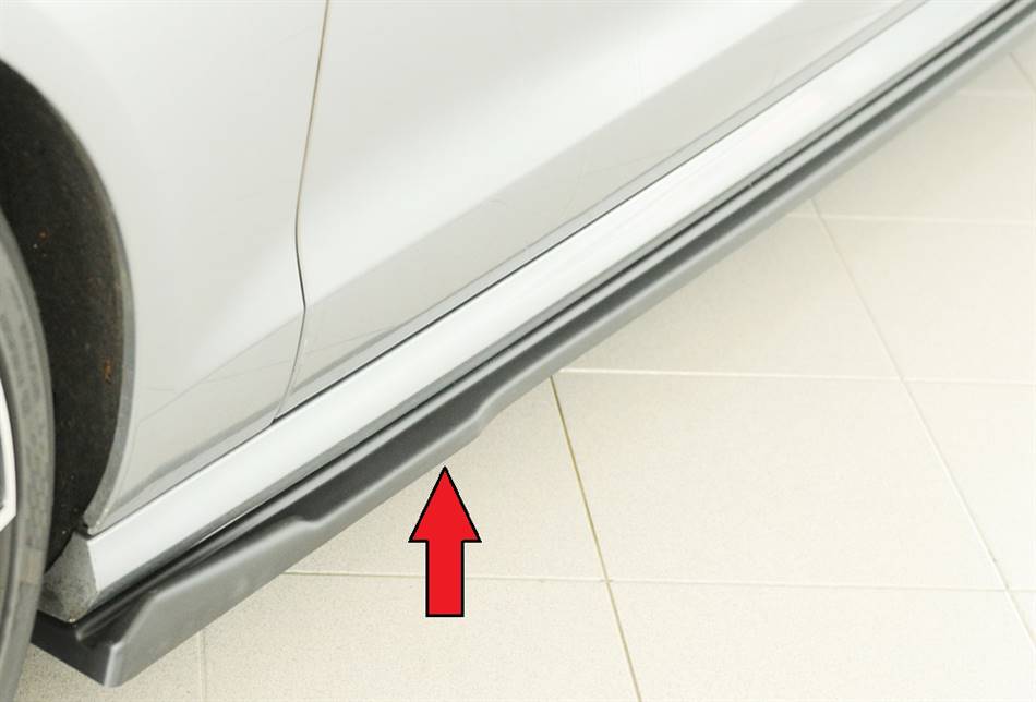 Lama sottoporta Rieger SX per sottop.orig. A6 fino '14 S-line/S6 ABS