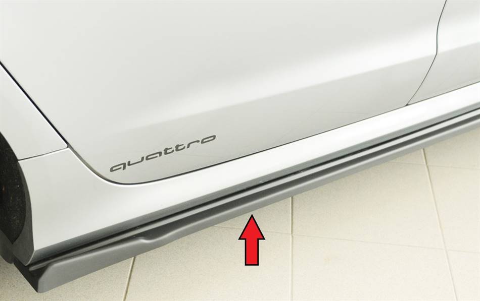 Lama sottoporta Rieger DX per sottop.orig. A6 fino '14 S-line/S6 ABS