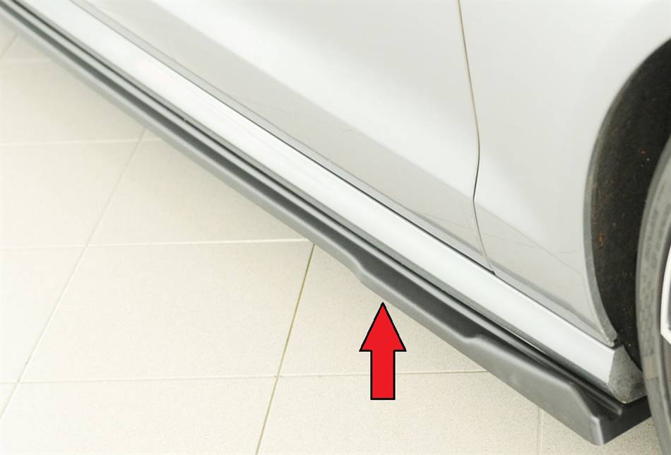 Lama sottoporta Rieger DX per sottop.orig. A6 fino '14 S-line/S6 ABS