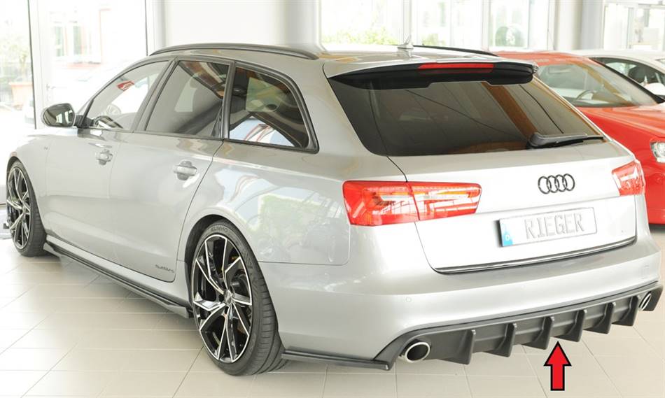 Diffusore Rieger A6 S-Line fino'14 per terminali orig.dupex ABS