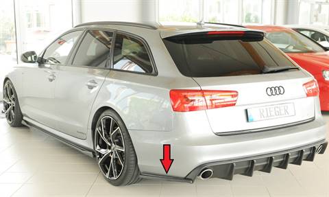 Deflettore post lat Sx A6 4G fino'14 per diffusore Rieger ABS grezzo