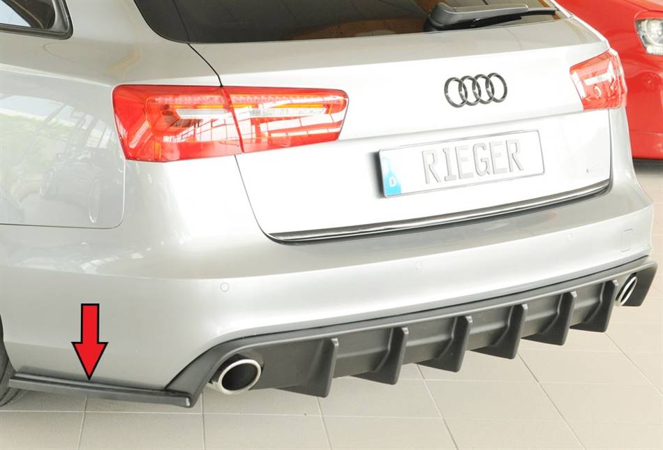 Deflettore post lat Sx A6 4G fino'14 per diffusore Rieger ABS grezzo