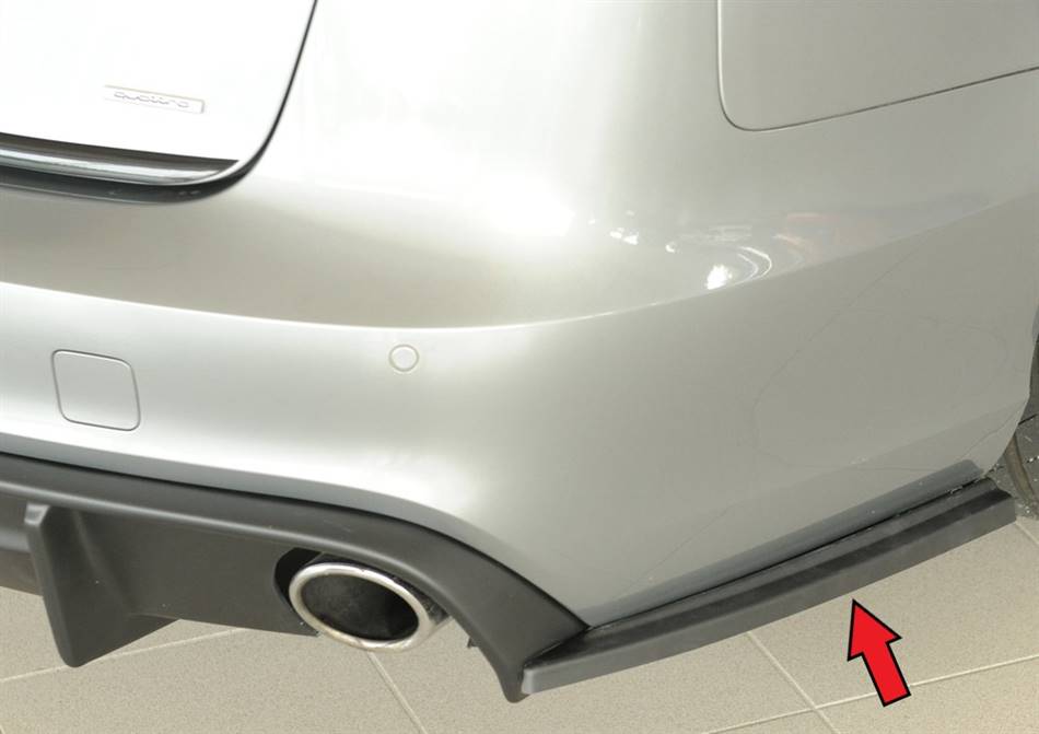 Deflettore post lat Dx A6 4G fino'14 per diffusore Rieger ABS grezzo