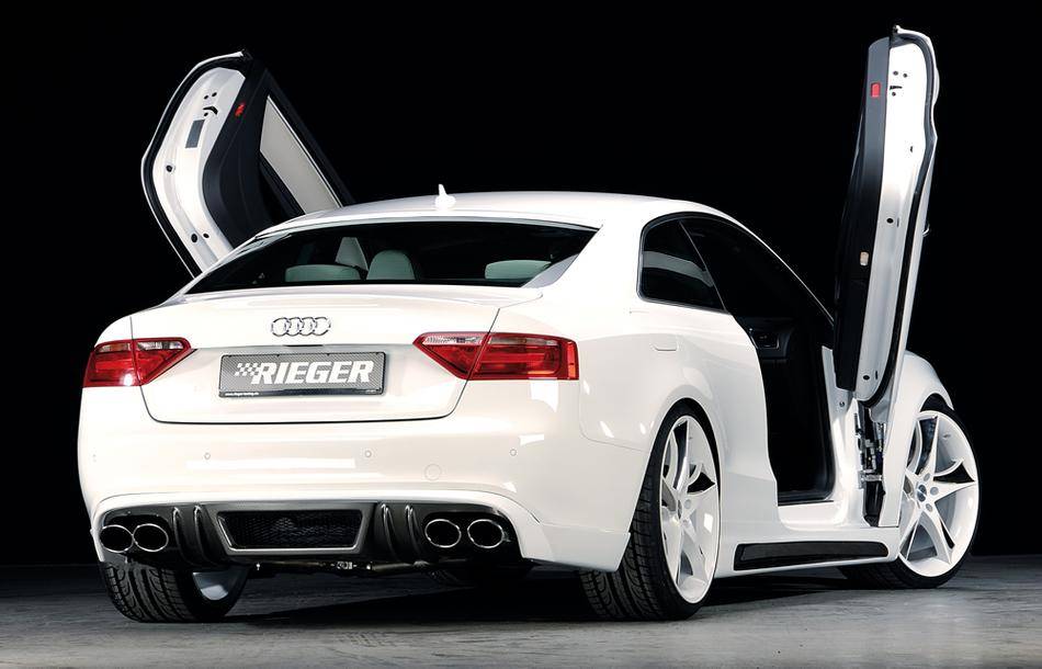 Sottoparaurti Rieger S5+A5 S-Line per Term115x85 carbonlook fino-'11