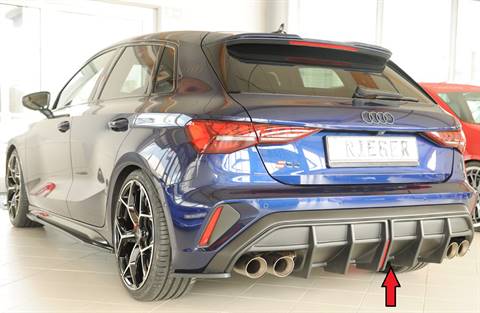 Diffusore Rieger A3 GY berl./SPB S-Line dal 2024 term.duplex S3 look