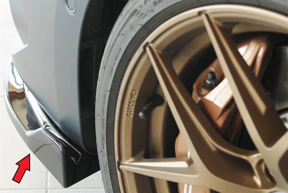 Lama Rieger ant Leon KL dal'24 per paraurti orig. escluso Cupra nero