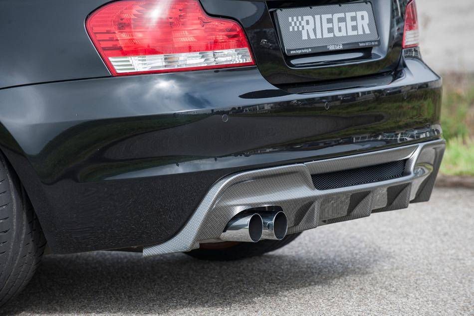 Diffusore post BMW E82/88 M-Style marmitta doppia SX carbonlook