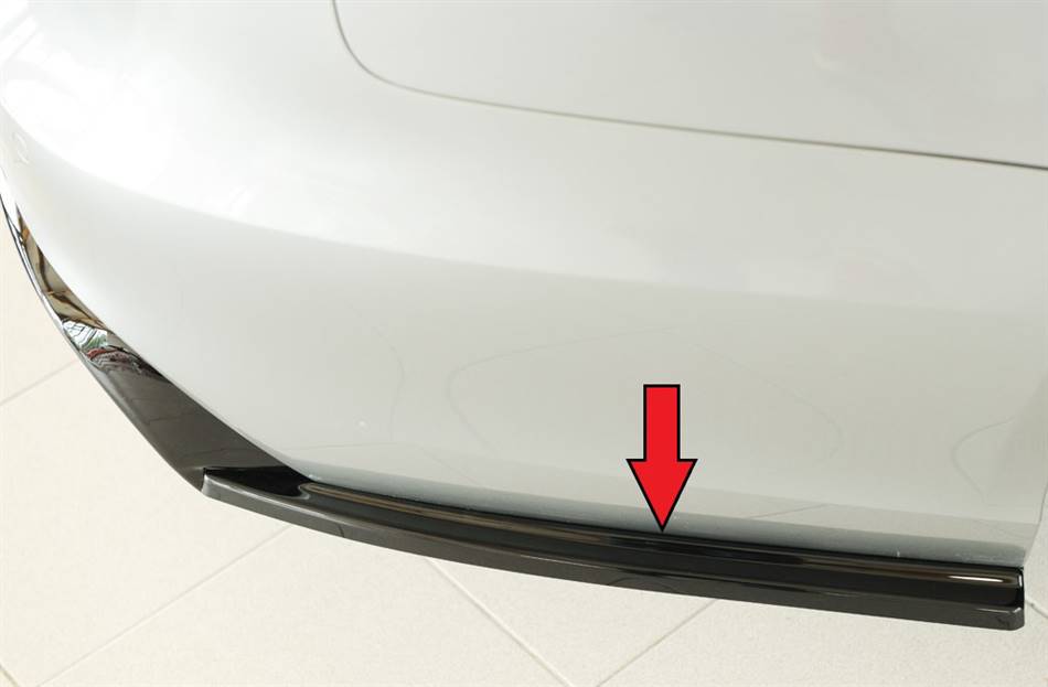 Deflettore post lat Dx A6 4G fino'14 per diffusore Rieger nero lucid