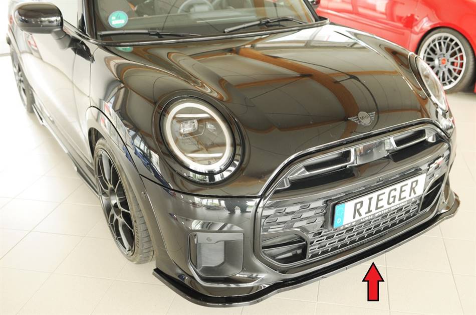 Lama sottoparaurti ant Rieger per John Cooper Works Trim nero lucido