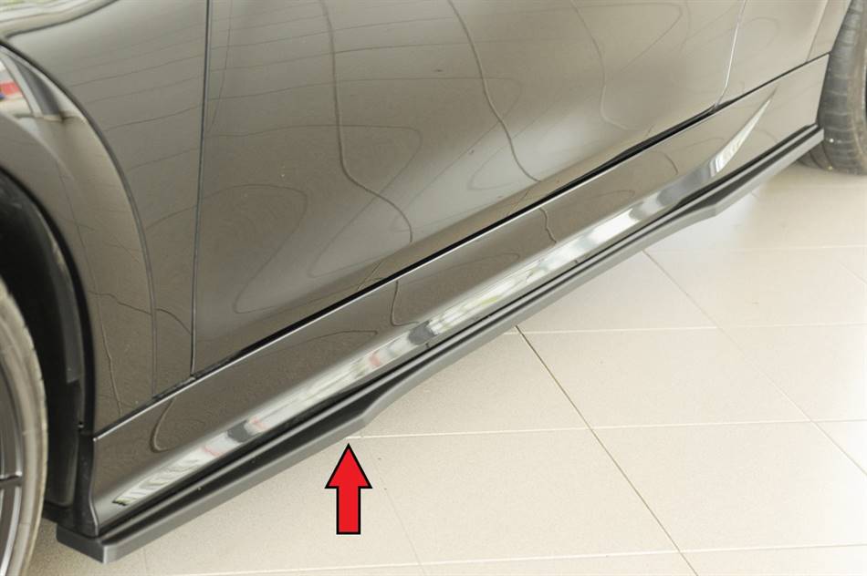 Lama sottoporta SX Rieger per sottoporta orig. Cooper Works ABS