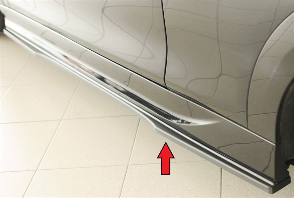 Lama sottoporta SX Rieger per sottoporta orig. Cooper Works ABS