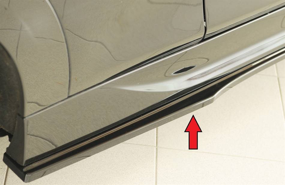 Lama sottoporta DX Rieger per sottoporta orig. Cooper Works nero luc