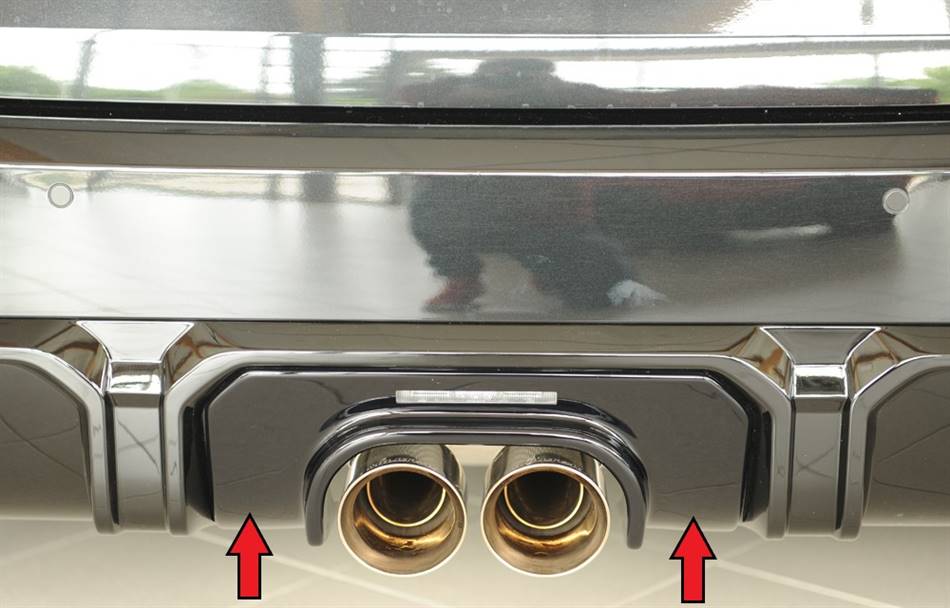 Inserto centrale MLTK Cooper FM6 per terminali centrali nero lucido