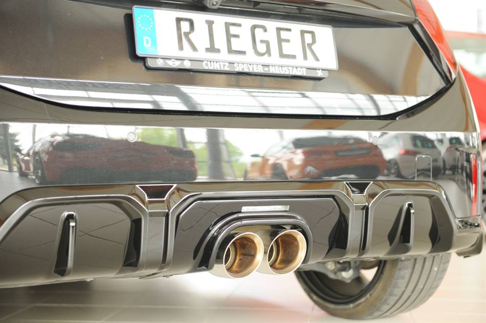 Inserto centrale MLTK Cooper FM6 per terminali centrali nero lucido