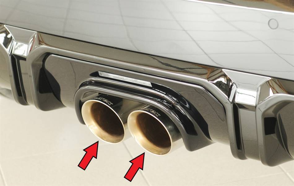 Marmitta Mini Cooper Works dal catalizz. terminali centrale 2x100