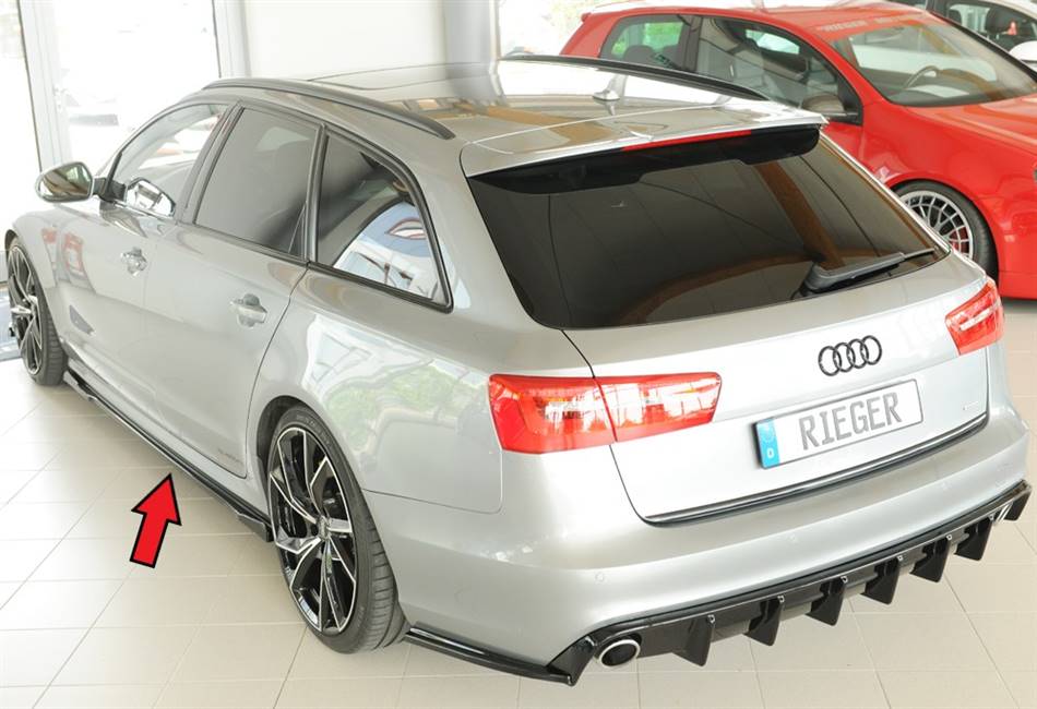 Lama sottoporta Rieger SX per sottop.orig. A6 fino'14 S-line/S6 nero