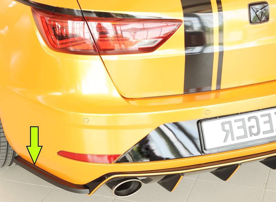 Aletta post laterale SX Leon FR/Cupra ST per diffusore Rieger ABS