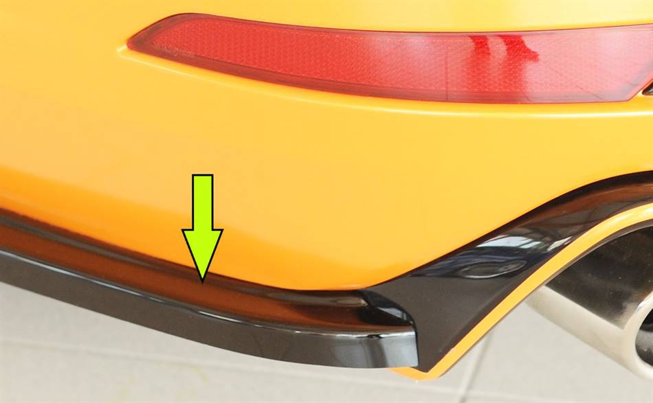 Aletta post laterale SX Leon FR/Cupra ST per diffusore Rieger nero