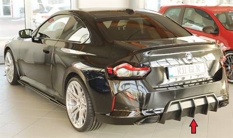 Diffusore post centrale G42/G2C per paraurti orig M-Style ABS grezzo