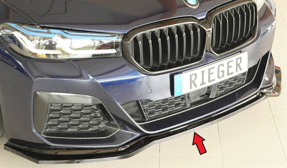 Lama ant Rieger BMW G30/G31 dal 2020 per paraurti Orig. -M- nero luc
