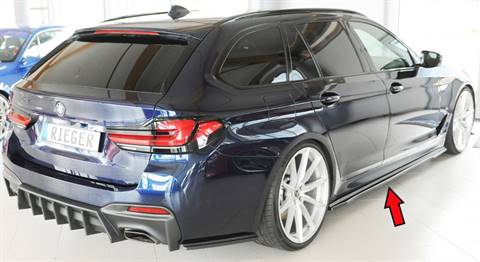 Lama sottoporta DX Rieger BMW G30/G31 per sottoporta orig. M-Sport