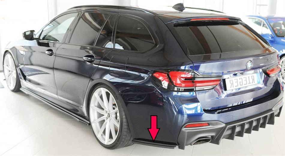 Coppia deflettori laterali per diffusore Orig. M BMW G30/G31