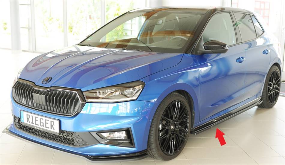 Lama sottoporta SX Rieger per Fabia PJ Monte Carlo ABS grezzo