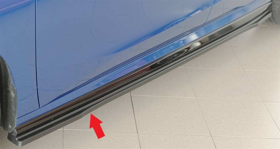 Lama sottoporta SX Rieger per Fabia PJ Monte Carlo ABS grezzo