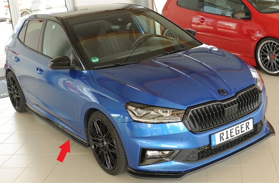 Lama sottoporta SX Rieger per Fabia PJ Monte Carlo ABS grezzo