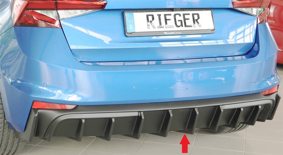 Diffusore Rieger Fabia PJ senza apertura terminali ABS grezzo