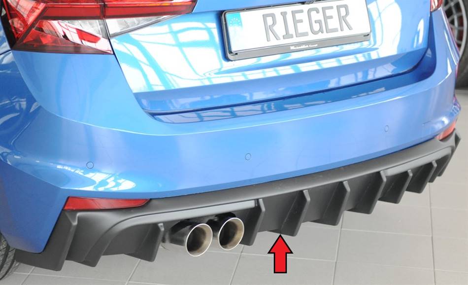 Diffusore Rieger Fabia PJ per terminali 2x80 ABS grezzo
