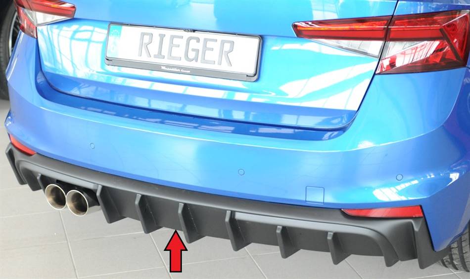 Diffusore Rieger Fabia PJ per terminali 2x80 ABS grezzo