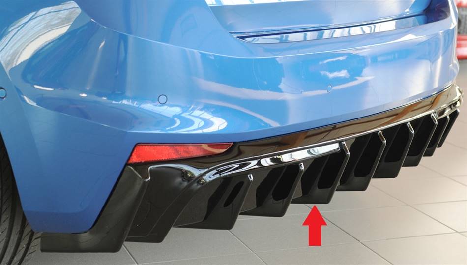 Diffusore Rieger Fabia PJ senza apertura terminali nero lucido