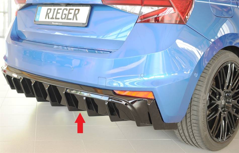 Diffusore Rieger Fabia PJ senza apertura terminali nero lucido