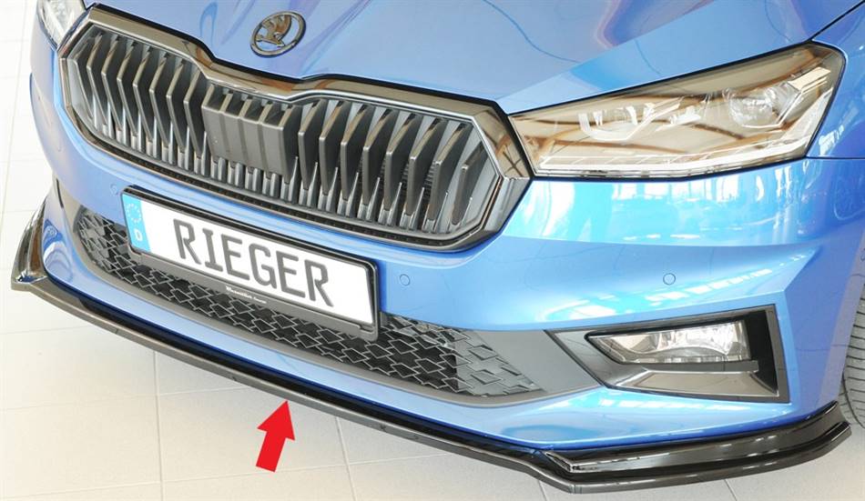 Lama ant Rieger Fabia PJ Standard per paraurti originale nero luc