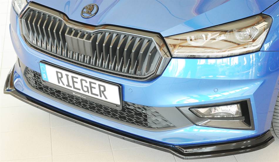 Lama ant Rieger Fabia PJ Standard per paraurti originale nero luc