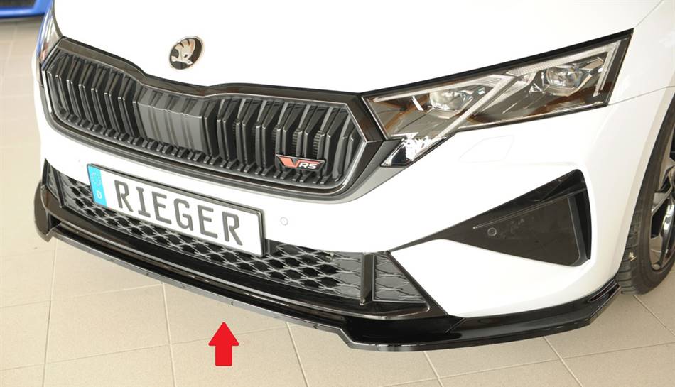 Lama Rieger per sottoparaurti orig. Octavia RS (NX) dal'24 nero luc