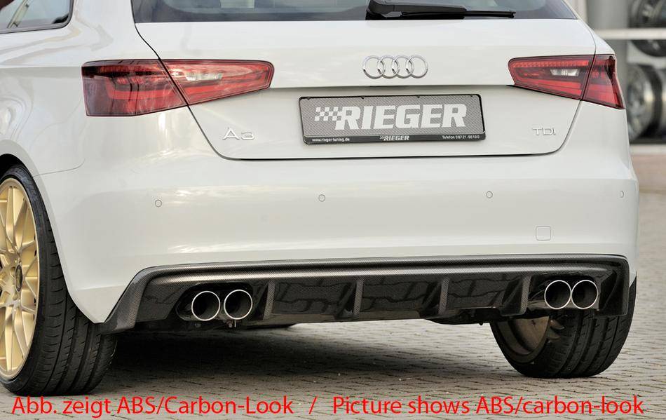 Diffusore Rieger A3 8V 3+5 porte senza S-Line per 4 term. fino 08.16 - Audi  A3 8V - Rabanser Onlinestore