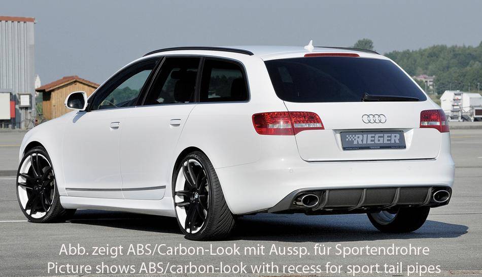 Diffusore post Rieger A6 4F dal'09 senza S-Line marm.orig.duplex