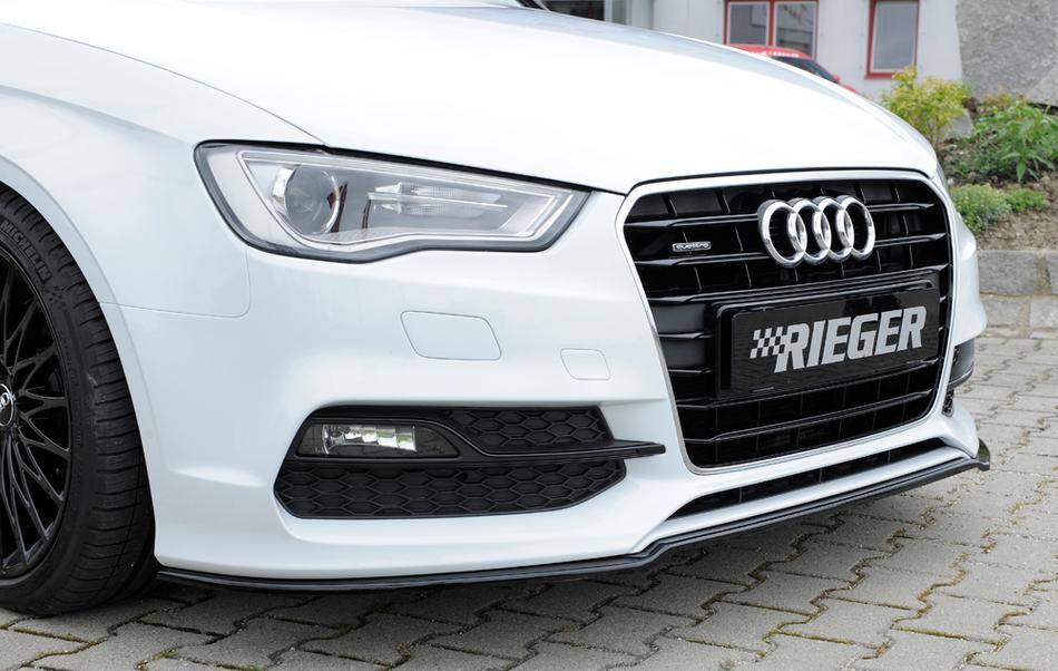 Lama sottoparaurti sagomata A3 8V Berl+Cabrio Orig.S-Line-'16 nero