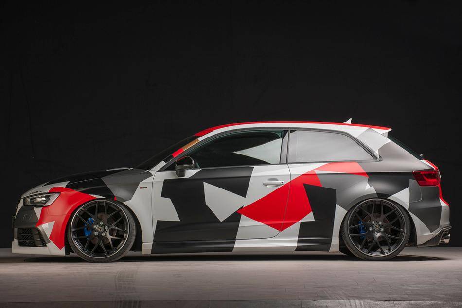 Paraurti Rieger RS-Line Audi A3 8V con lavafari fino' 03.16 facelift