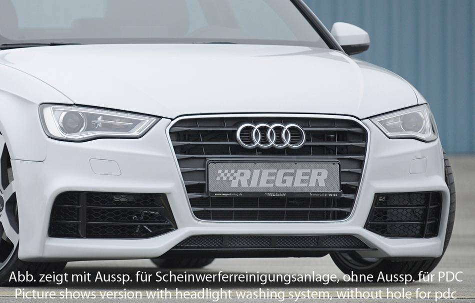 Paraurti Rieger RS-Line A3 8V con sensori PDC senza lavafari fino'16