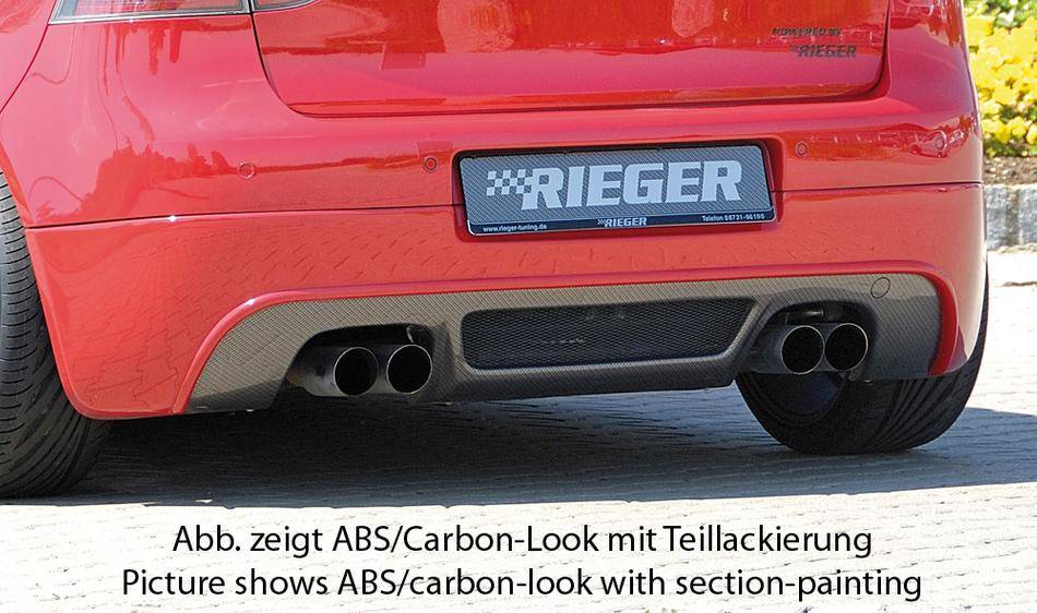 Sottoparaurti Rieger Golf V anche GTT carbonlook per 4 terminali