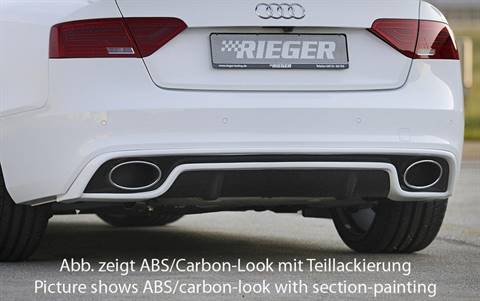 Diffusore Rieger A5/S5 S-Line Coupe'dal 2011 carbonlook term.185X120